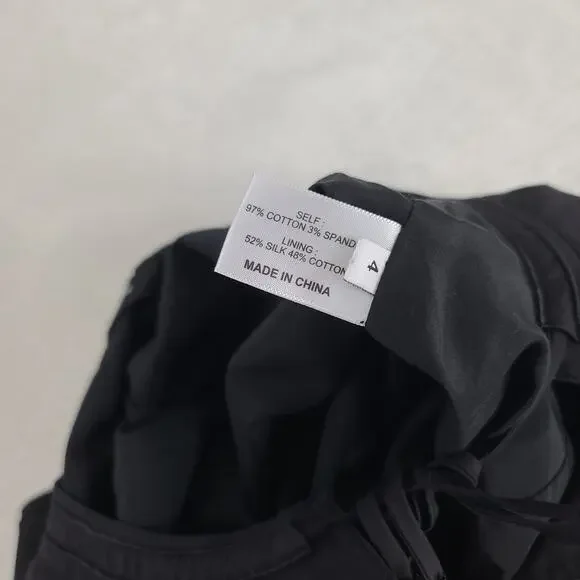 Proenza Schouler silk babydoll dress black Size 4 Preloved Excellent Whimisgoth - Picture 10 of 11